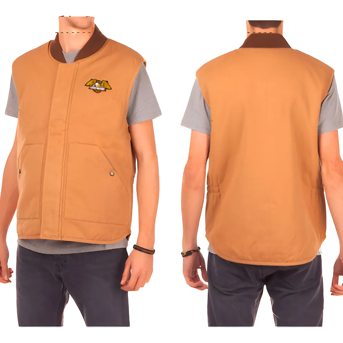Molde Digital Chaleco C/bolsillo Parche, Pack Talles S A Xxl 2
