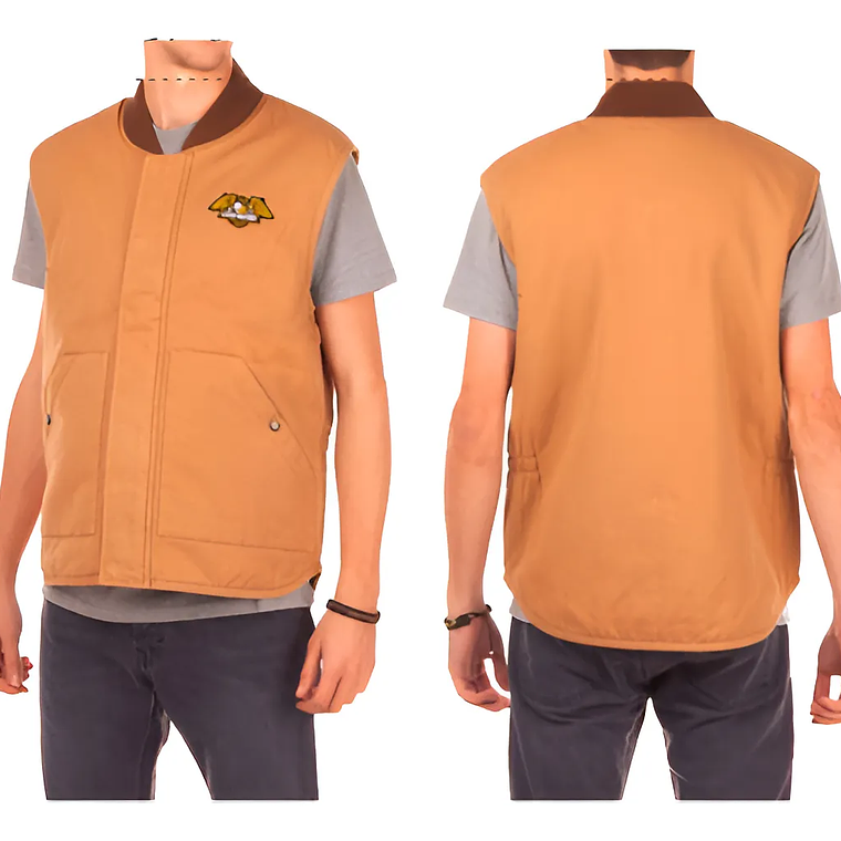 Molde Digital Chaleco C/bolsillo Parche, Pack Talles S A Xxl 2