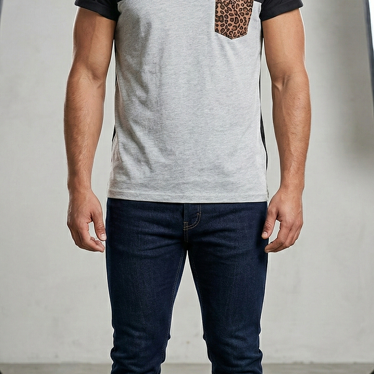 Molde Digital Remera con recorte bolsillo Pack Talles S Al Xxl 1