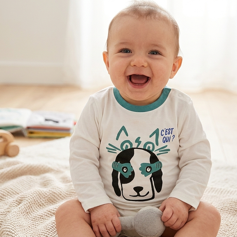 Molde Digital- Remera Manga Larga Bebe Talles 1 Al 5 Polera camiseta playera  1