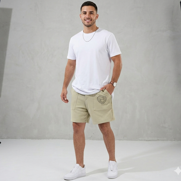Molde Digital Bermuda Bolsillo Plaque Hombre, Talles S A Xxl 5