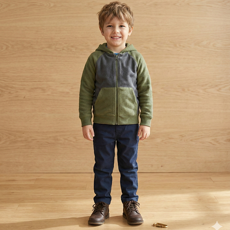 Molde Digital Campera Manga Ranglan Niños, Talles 2 Al 16 3