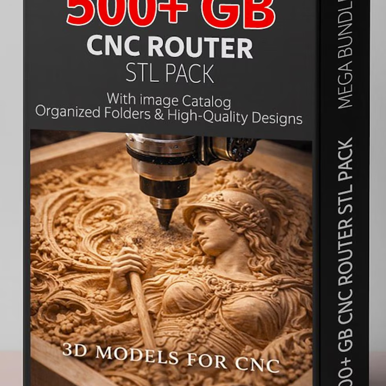 Megapaquete STL de 500 GB: modelos de relieve 3D CNC y archivos de fresadora / Catálogo de descarga digital / Uso comercial incluido 1