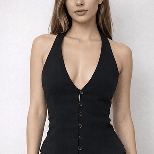 Molde Digital Chaleco Cuello Abrochado, Pack Talles S Al Xxl