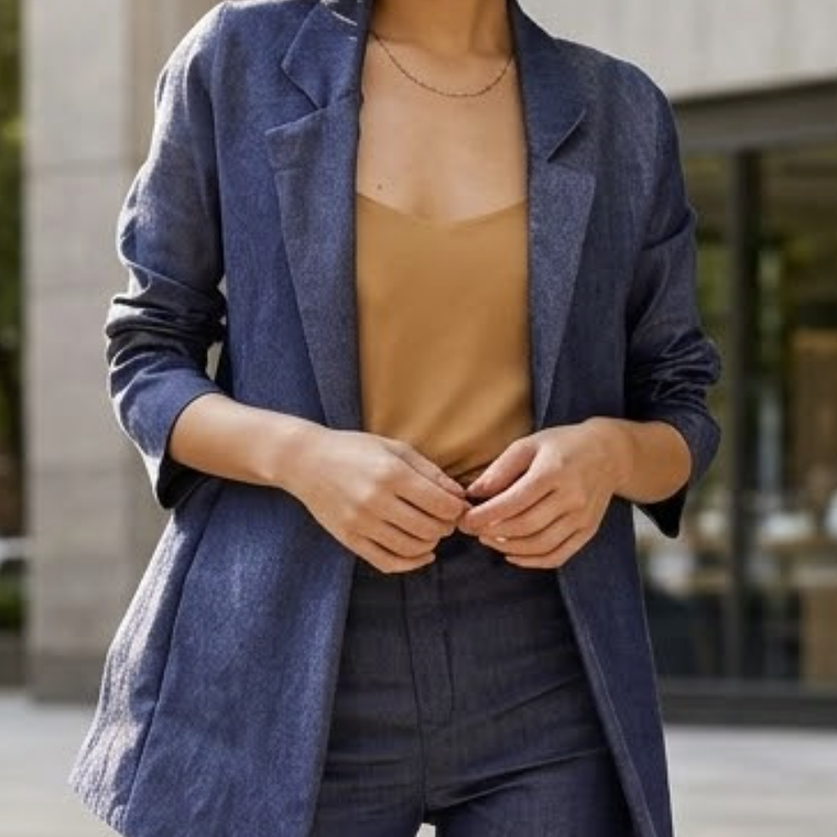 Molde Digital Blazer Sin Forro Con bolsillo lateral, Talles S A Xxl 2