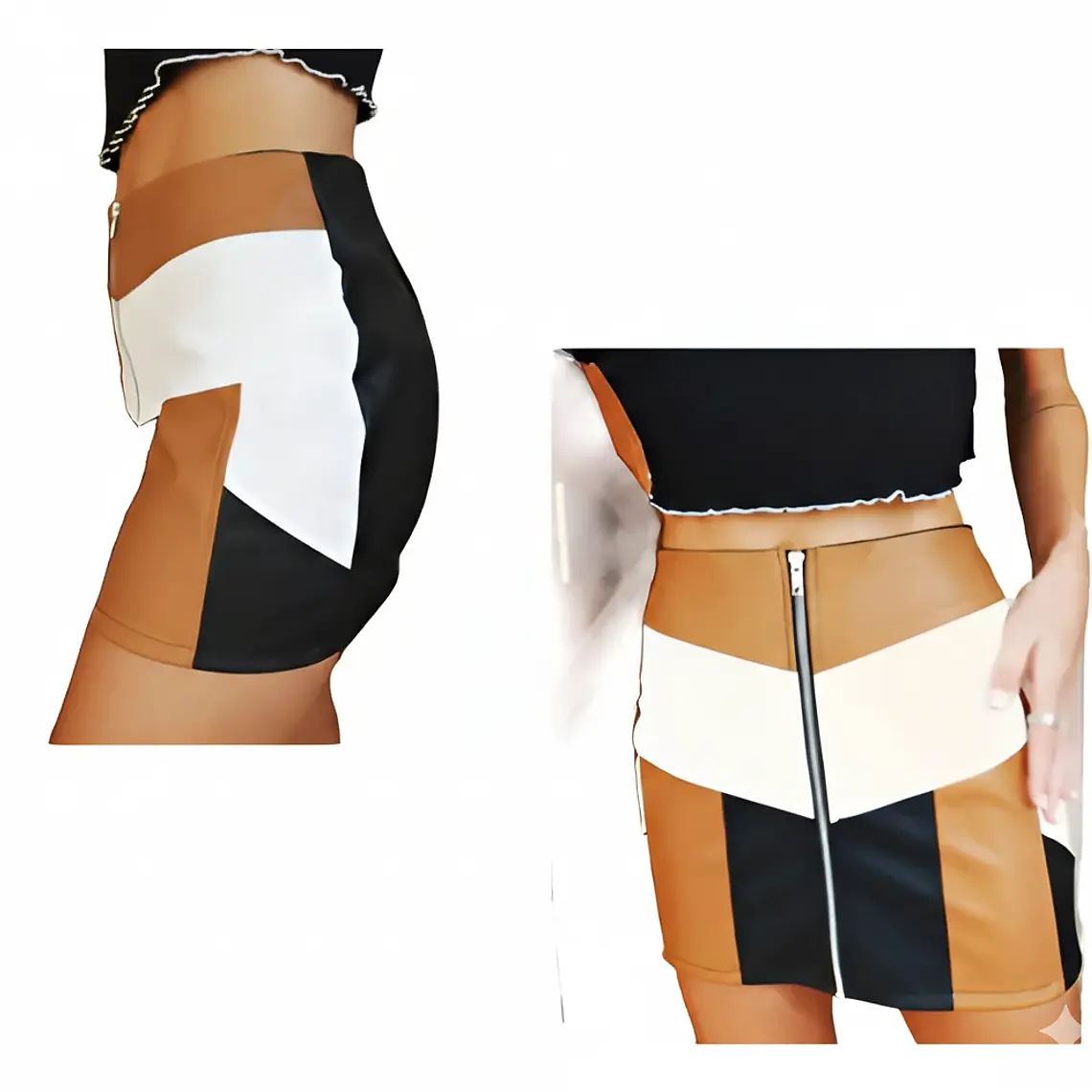 Molde Digital Falda Recortes Colores, Pack Talles S A Xxl 1