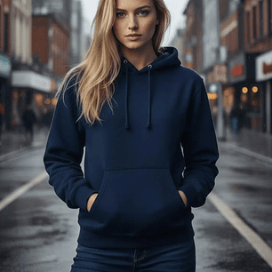 Molde Digital Buzo C / Capucha Mujer, Pack Talles S Al Xxl