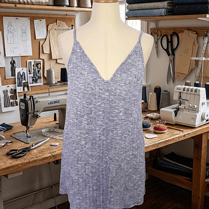 Molde Digital Vestido Escote V Ambos Lados Talles S Al Xxl