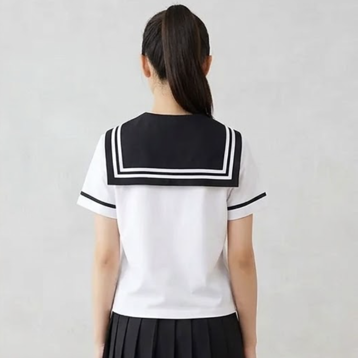 Molde Digital Remera Cuello marinero/seifuku/otaku, talles Xs A Xl 1