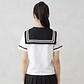 Molde Digital Remera Cuello marinero/seifuku/otaku, talles Xs A Xl - Miniatura 1