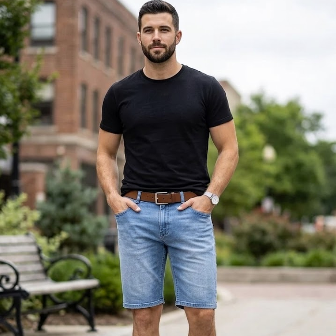 Molde Digital Bermuda Jean Hombre, Pack Talles 3xl Al 7xl 1