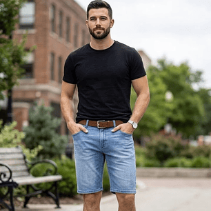 Molde Digital Bermuda Jean Hombre, Pack Talles 3xl Al 7xl