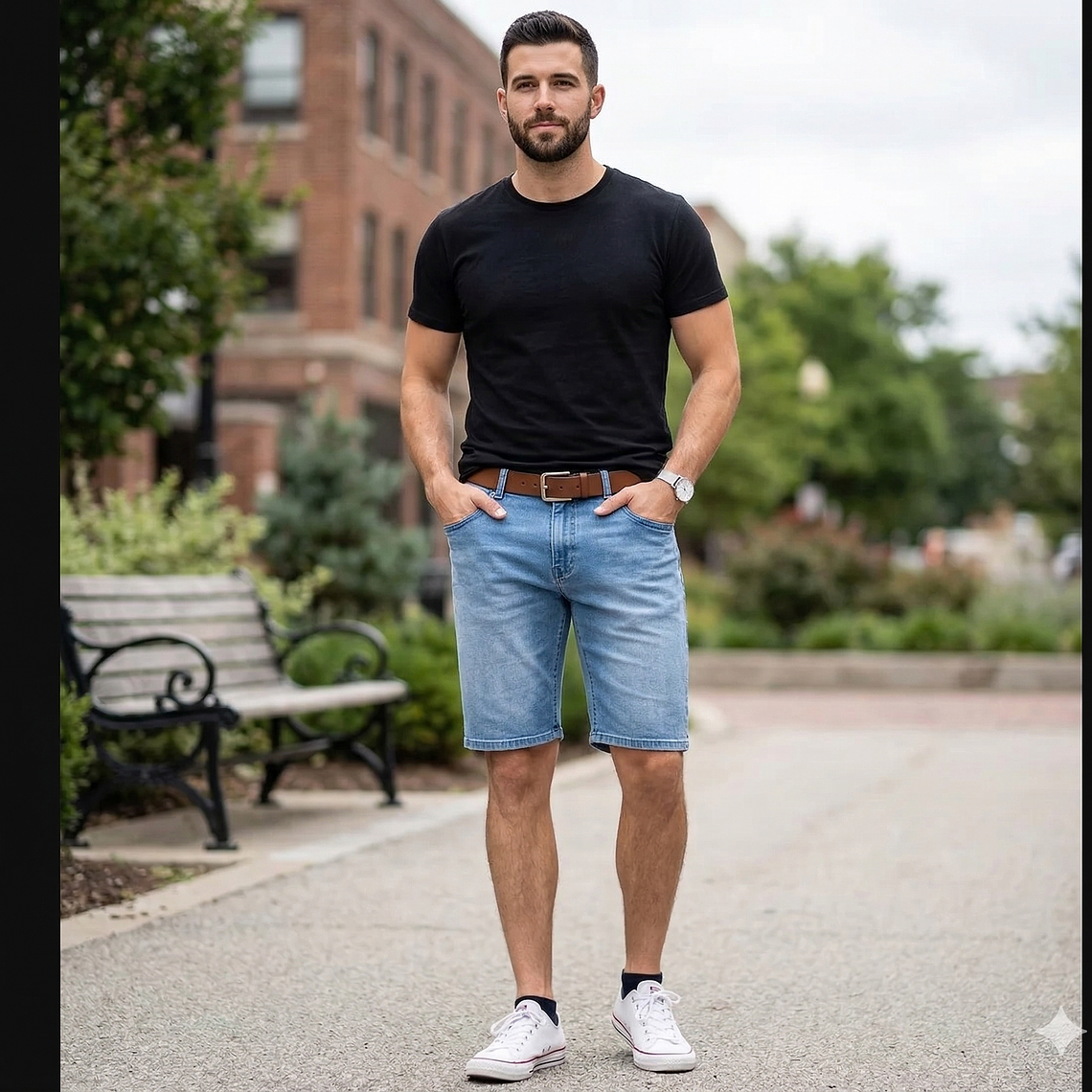 Molde Digital Bermuda Jean Hombre, Pack Talles 3xl Al 7xl 3