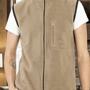 Molde Digital Chaleco Polar Con Bolsillos, Talles S Al Xxl