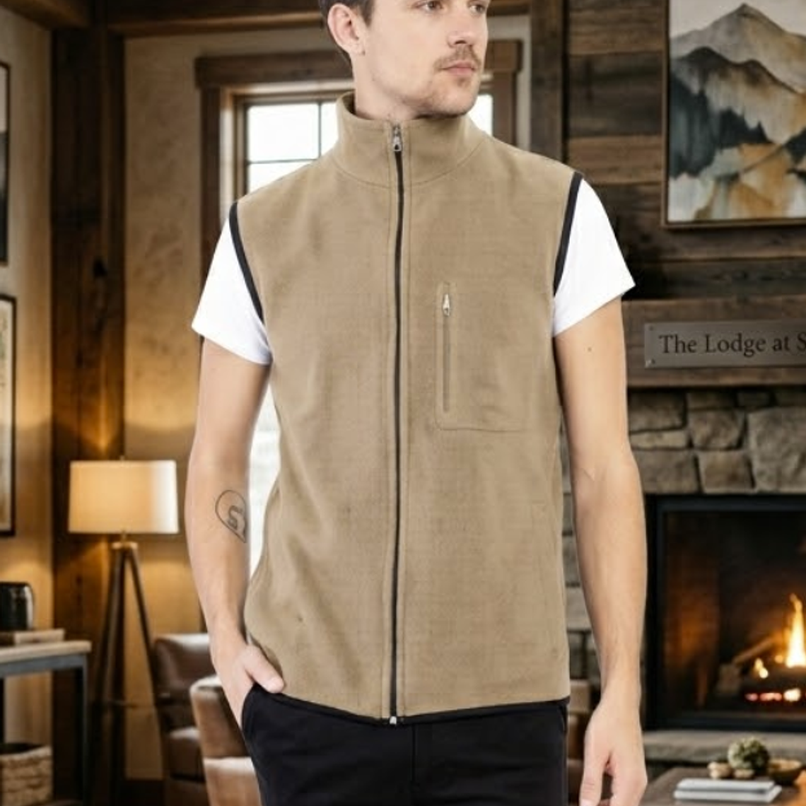 Molde Digital Chaleco Polar Con Bolsillos, Talles S Al Xxl 2