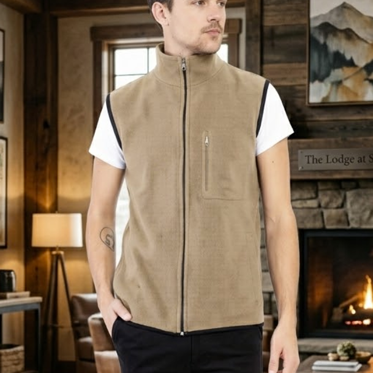 Molde Digital Chaleco Polar Con Bolsillos, Talles S Al Xxl 2