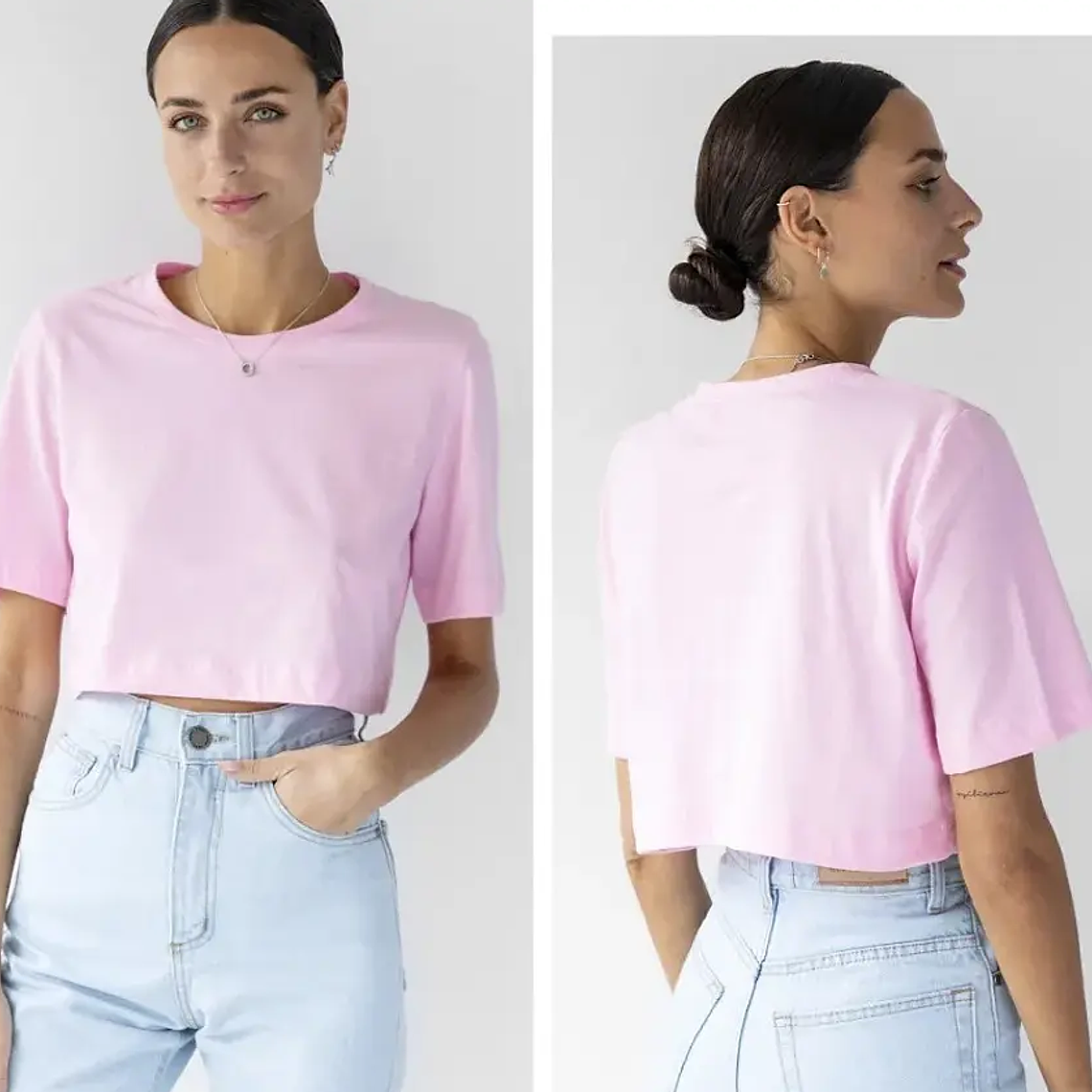 Molde Digital Remera Corta-crop Manga Ancha, Talles S Al Xxl 1