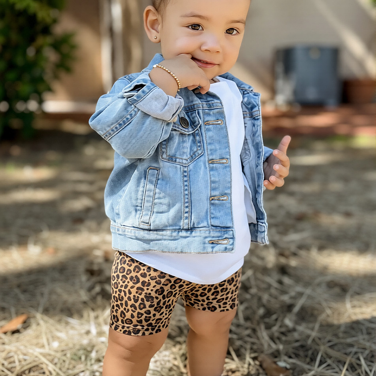 Molde Digital Short Calza Biker Para Bebes, Talles 1 Al 8 1