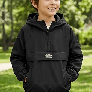 Molde Digital Rompeviento Ranglan Niños Unisex talles 4 A 16