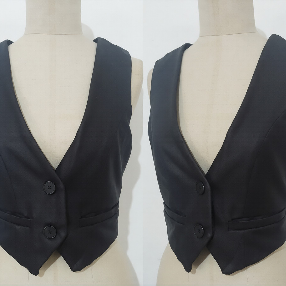 Molde Digital Chaleco Mujer Tela Plana, Pack Talles S Al Xxl 2