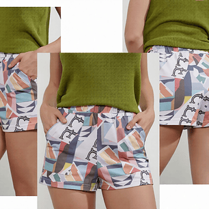 Molde Digital Short De Punto con Bolsillo Plaque, Talles S Al Xxl