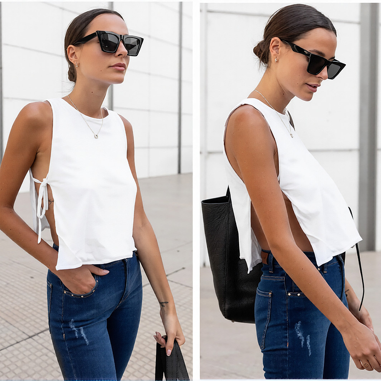 Molde Digital Top Para Anudar Costado, Pack Talles S Al Xxl 2