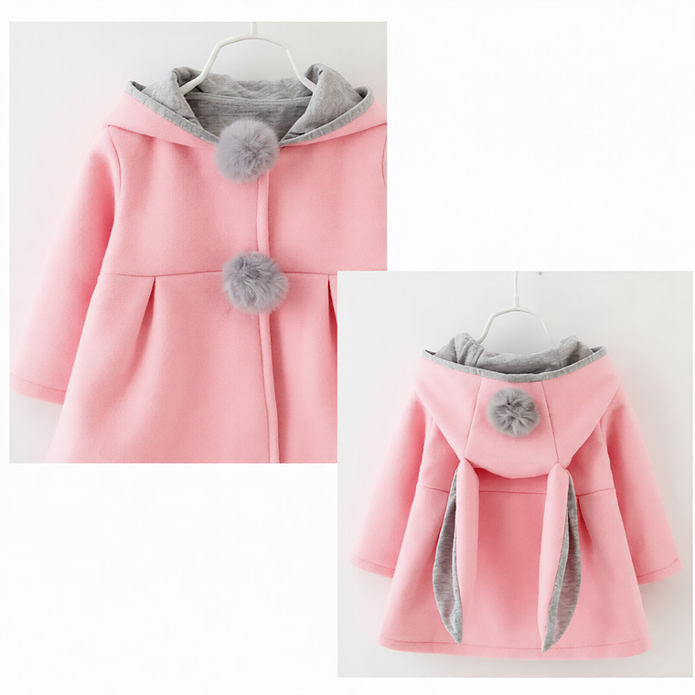 Molde Digital Abrigo Beba Con tablas Y Capucha, Talles 1 Al 5 2