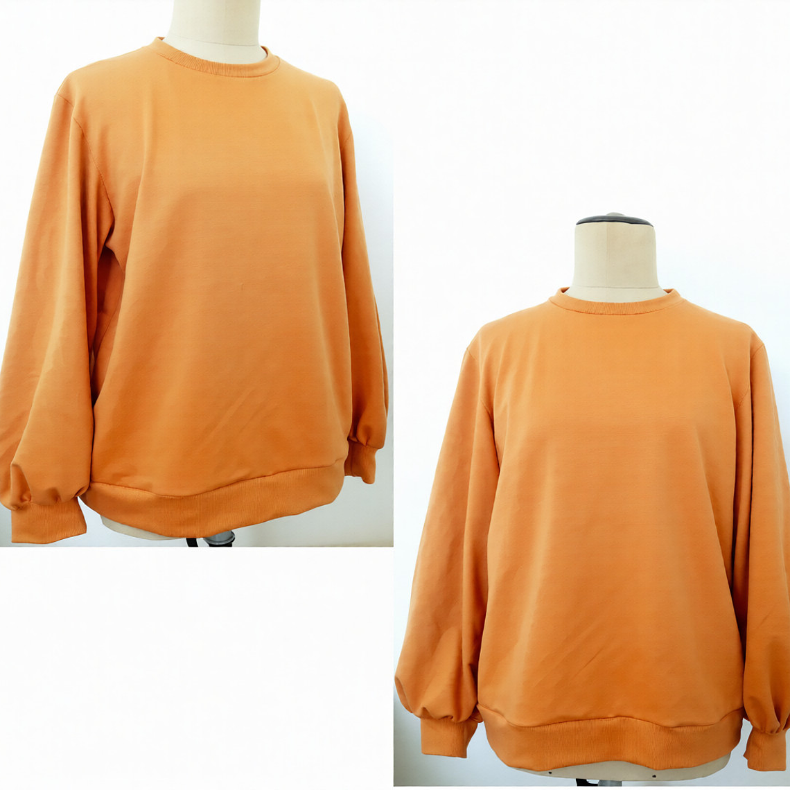 Molde Digital Polerón De Mujer Manga Abullonada, Talles S A Xxl 1