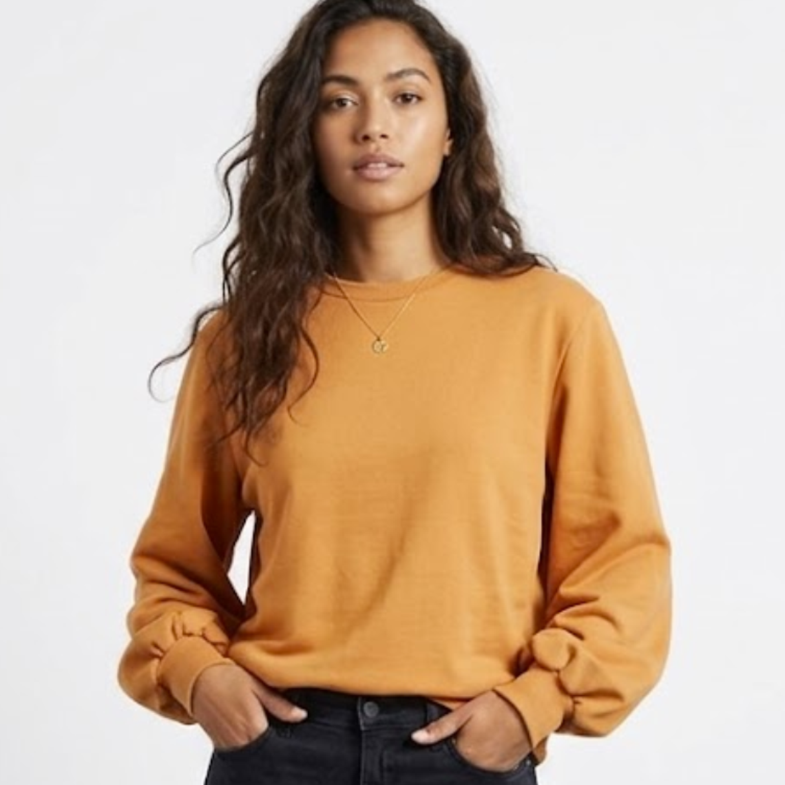 Molde Digital Polerón De Mujer Manga Abullonada, Talles S A Xxl 2