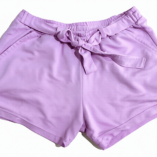 Molde Digital Short Niña Con Lazo De Punto, Talles 2 Al 16