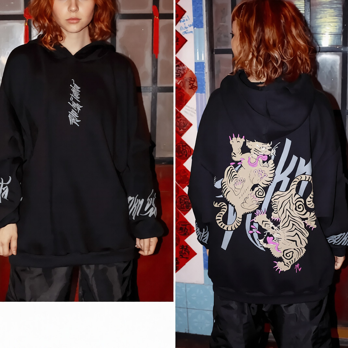 Molde Digital Polerón Oversize Manga Con bolsillo, Talles S A Xxl 1