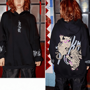 Molde Digital Polerón Oversize Manga Con bolsillo, Talles S A Xxl