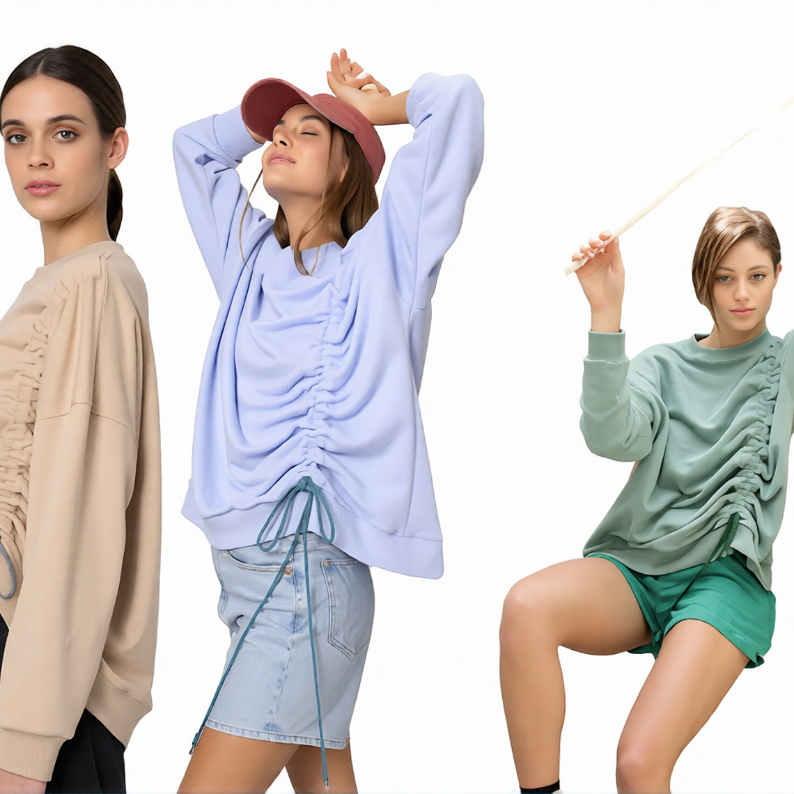 Molde Digital Polerón Oversize Con Cordones, pack Talles S A Xxl 2