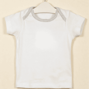Molde Digital Polera Bebe Cuello Americano, Talles 1 Al 5