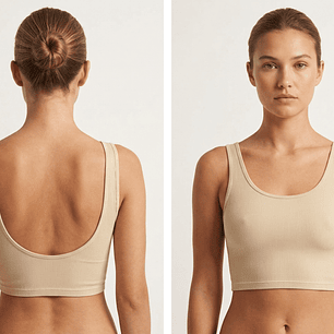 Molde Digital Top Espalda Abierta, Pack Talles S Al Xxl