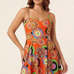 Molde Digital Vestido Evase Escote Corazon, Talles S Al Xxl