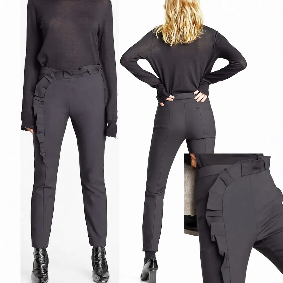 Molde Digital Pantalon Volado Vertical, Pack Talles S Al Xxl 2