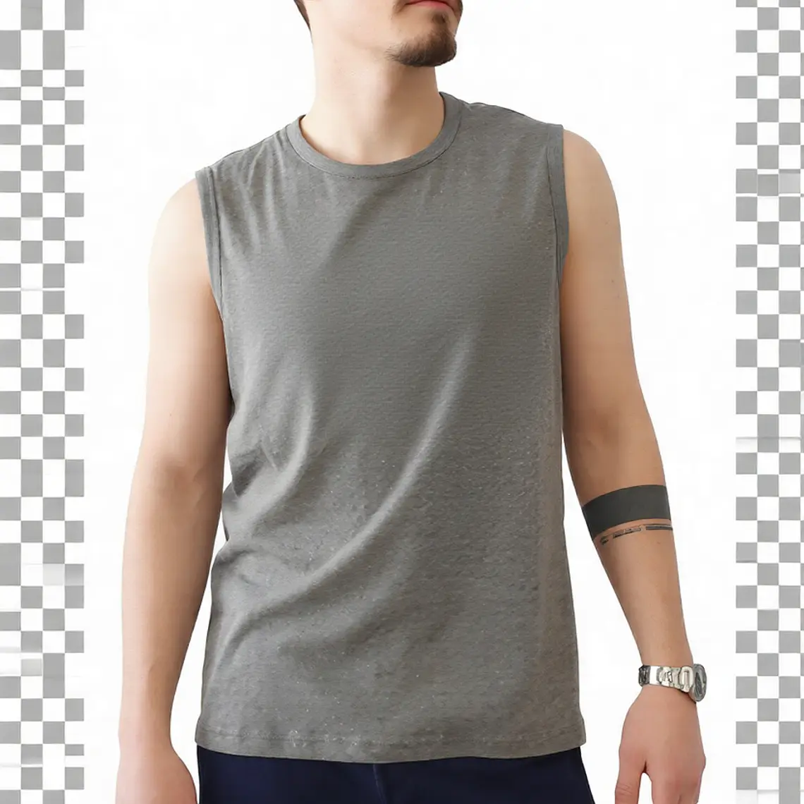 Molde Digital Remera Sin Mangas, Pack Talles 3xl Al 7xl 1