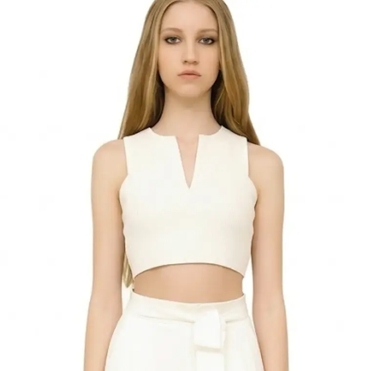 Molde Digital Crop Top Co cinta Gross En Espalda, Talles S Al Xxl 1