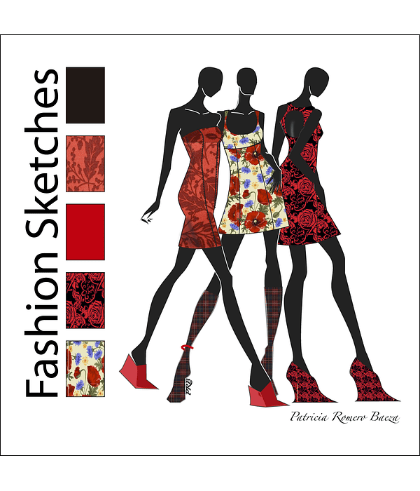 Bocetos de Moda para Imprimir y Diseñar