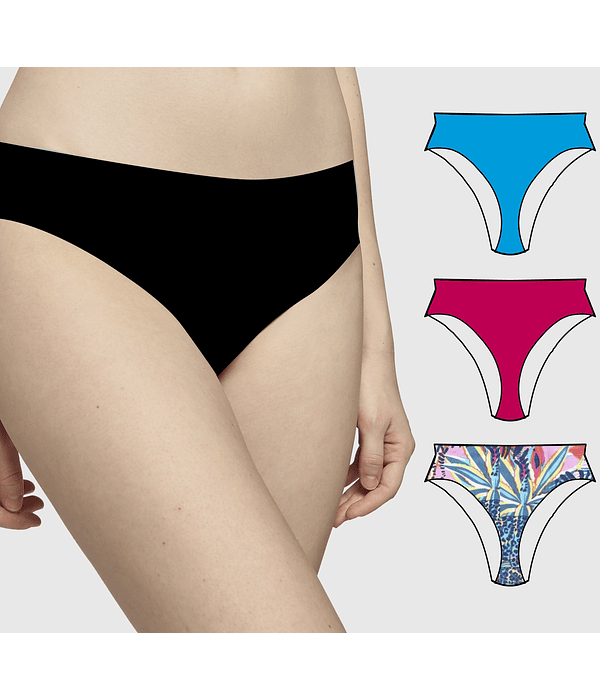 3 Tallas S M y L Colaless Alto