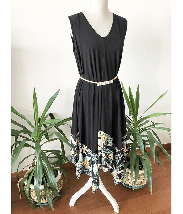 Vestido con ruedo en puntas