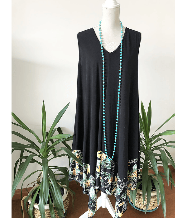 Vestido con ruedo en puntas