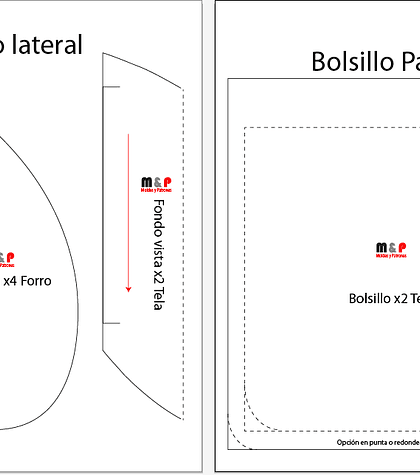 Patrón Bolsillo Lateral y Parche