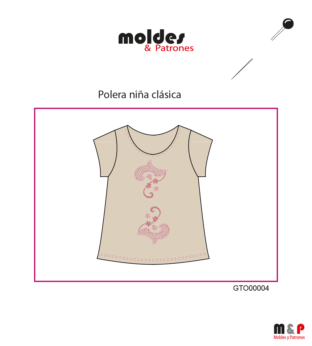 6 TALLAS - Polera niña semi Evasé