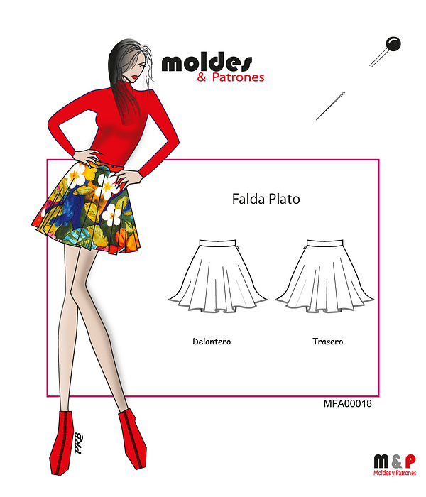3 TALLAS S M L - Falda Plato