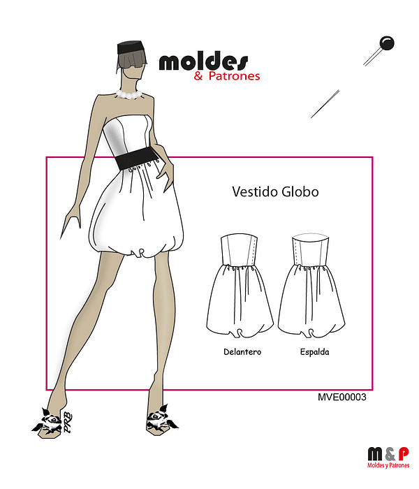 3 TALLAS S M L - Vestido Globo
