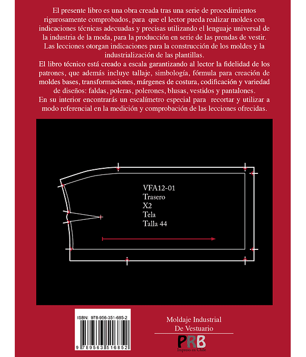 Libro de Patronaje: MOLDAJE INDUSTRIAL DE VESTUARIO Impreso