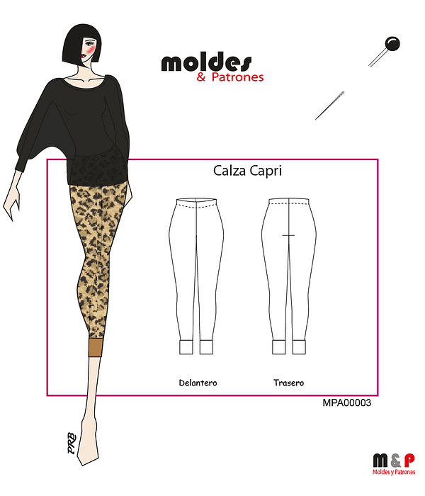 3 TALLAS S M L - Calza Capri