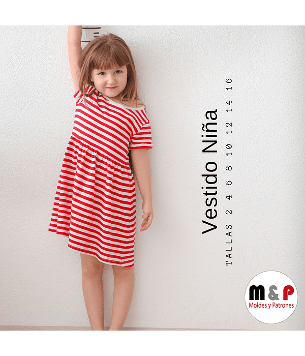 Pack de Moldes de vestidos para niñas